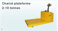 Chariot plateforme 2-10 tonnes